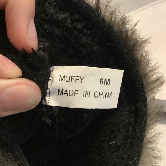 Genuine Suede Blend Winter Snow Ankle Boots MUFFY Women Size 6 Buckle Accent - Picture 6 of 7